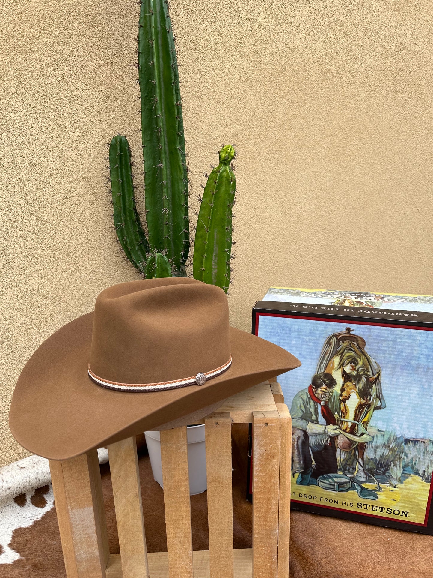 STETSON 6X “HOBBS” Chestnut Felt Hat