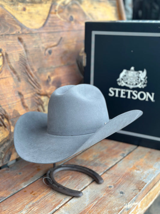 STETSON “EL PATRON “ CHARCOAL FUR FELT COWBOY HAT