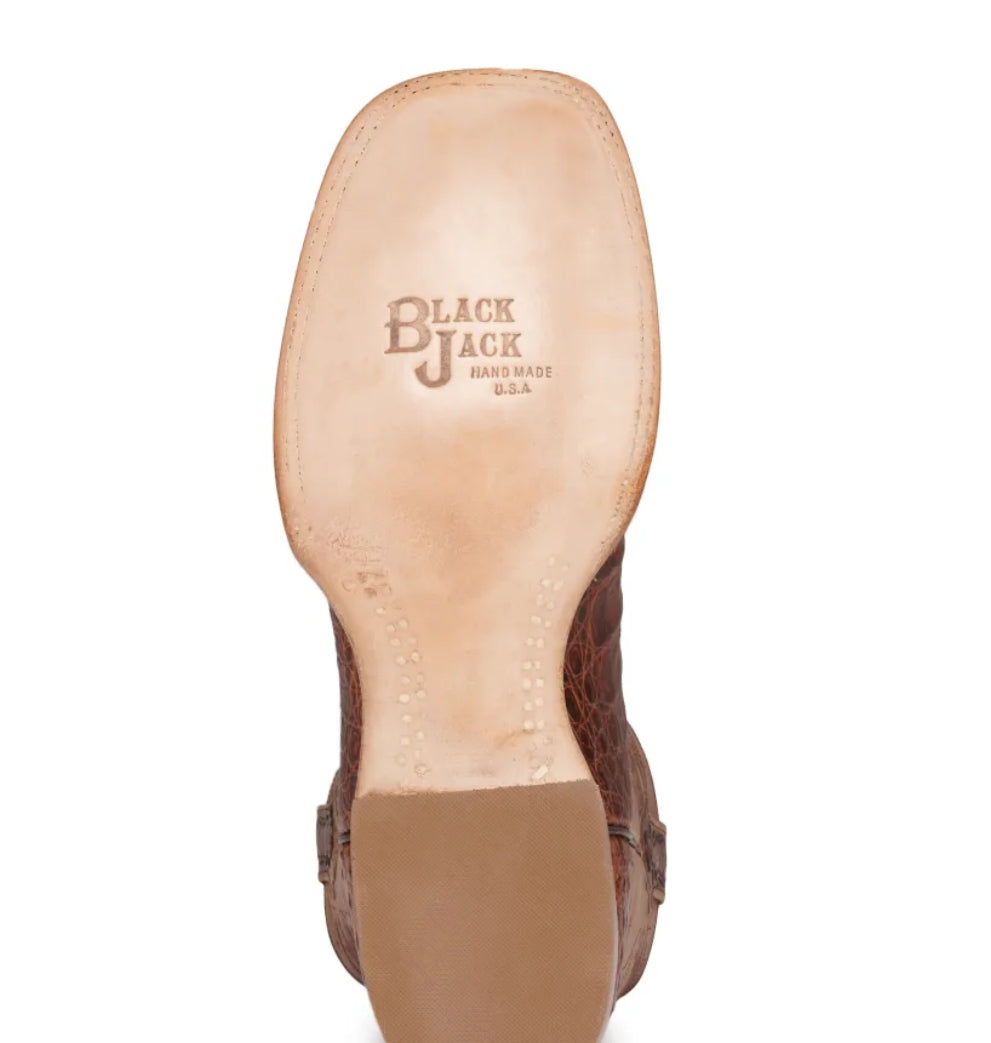 BLACK JACK “TOBACCO/CIGAR” CAIMAN BELLY COWBOY BOOT