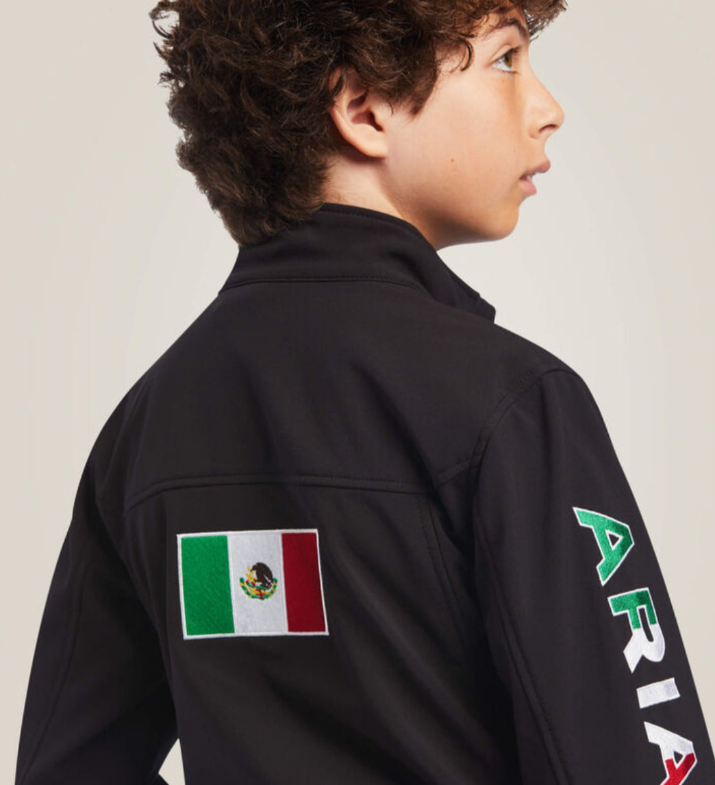 ARIAT ”NEW TEAM SOFTSHELL MEXICO” KIDS/UNISEX JACKET