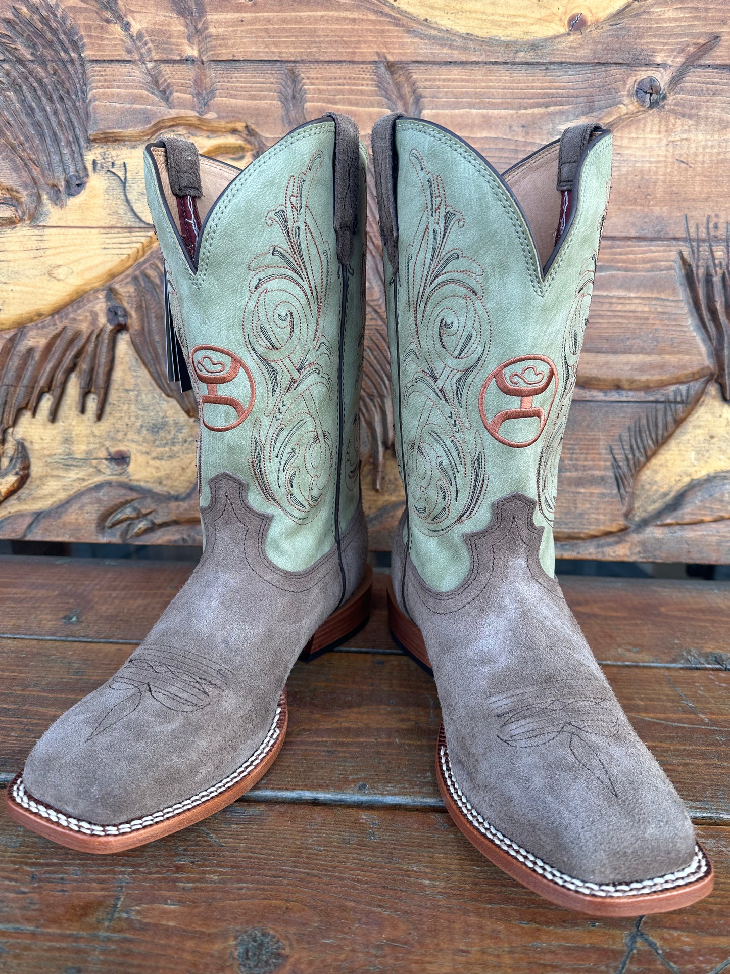 HOOEY BY TWISTED X MEN'S CELLSOLE LEATHER WESTERN BOOTS - BROAD SQUARE TOE