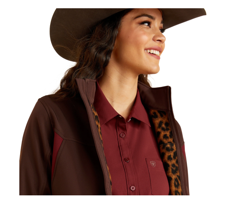 Ariat Ladies New Team Chocolate Plum Softshell Jacket 10052785