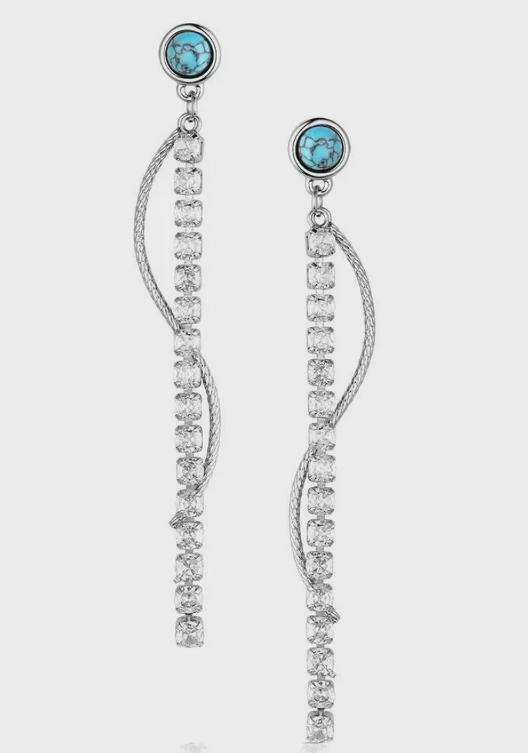 MONTANA SILVERSMITH CANYON SERENADE TURQUOISE EARRINGS ER6484