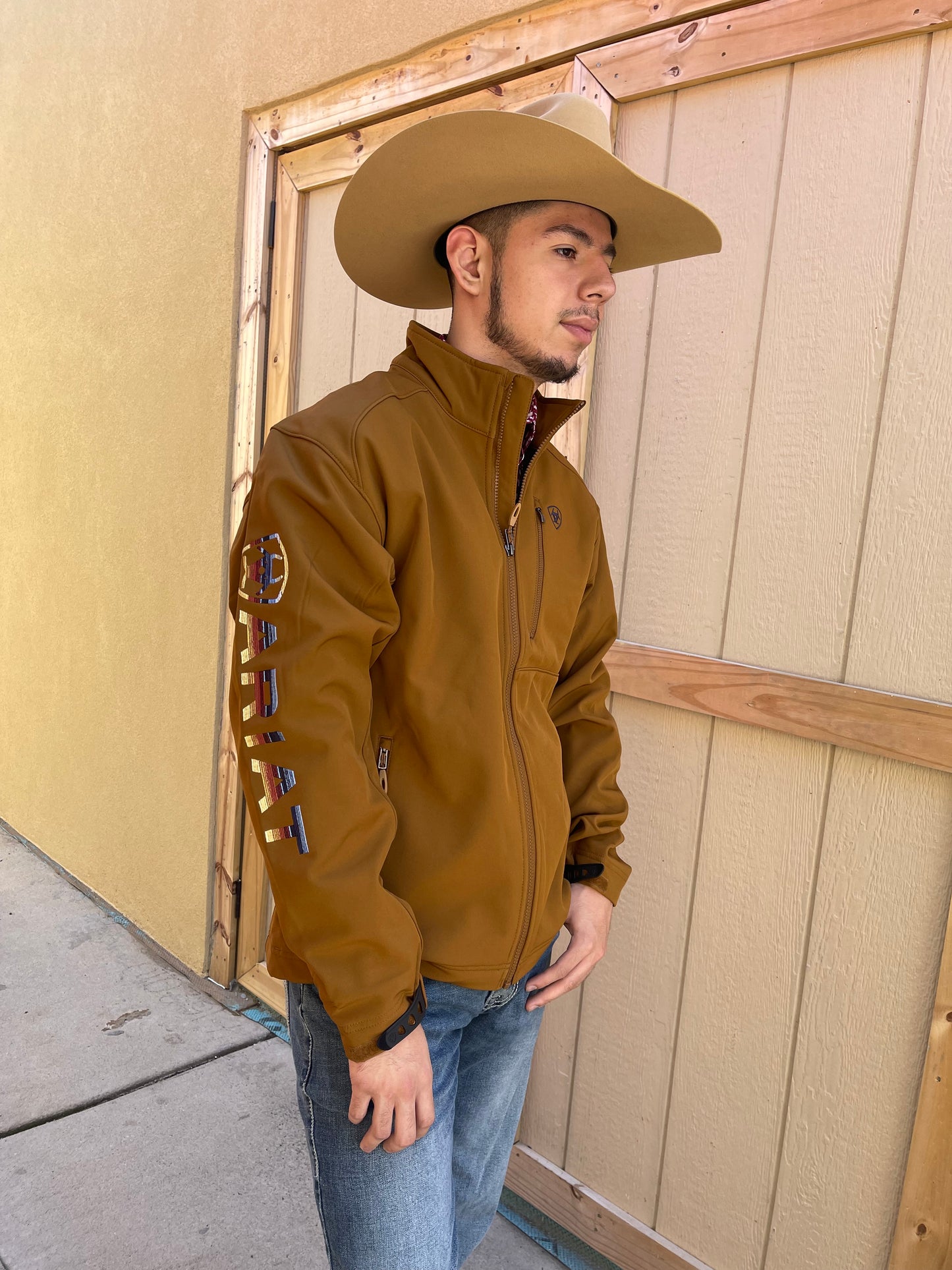 Ariat Men's Chestnut Logo 2.0 Softshell Jacket-10041612