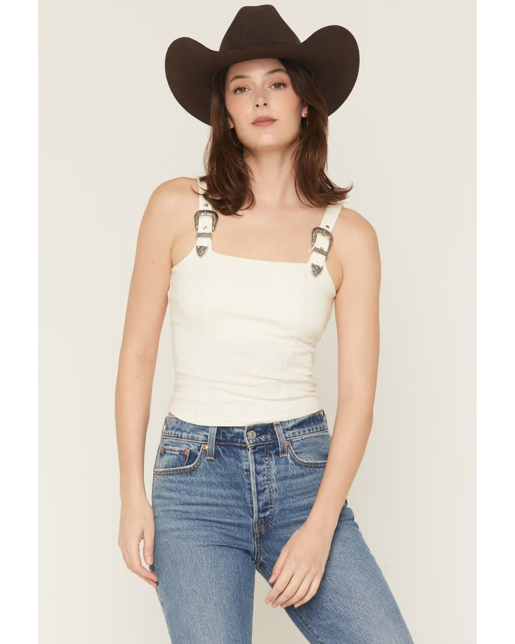 ROCK & ROLL DENIM WOMEN'S BUCKLE TANK - BW20T08084