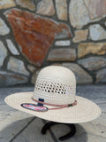 AMERICAN STRAW HAT - 7700 - OPEN AND FLAT - 41/4’ BRIM
