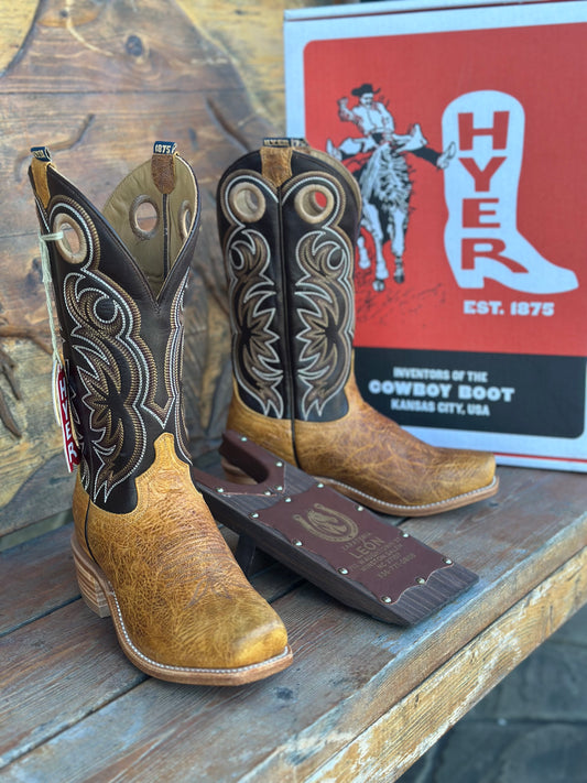 HYER “RILEY” TAN/BROWN COWBOY BOOT