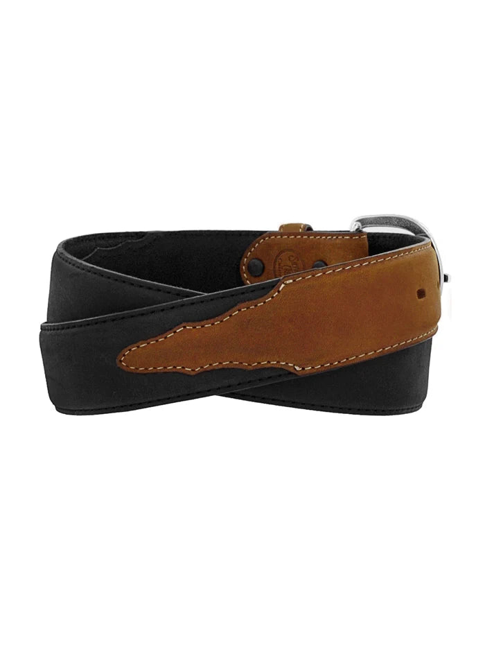 JUSTIN BLACK & BROWN BELT - 53700