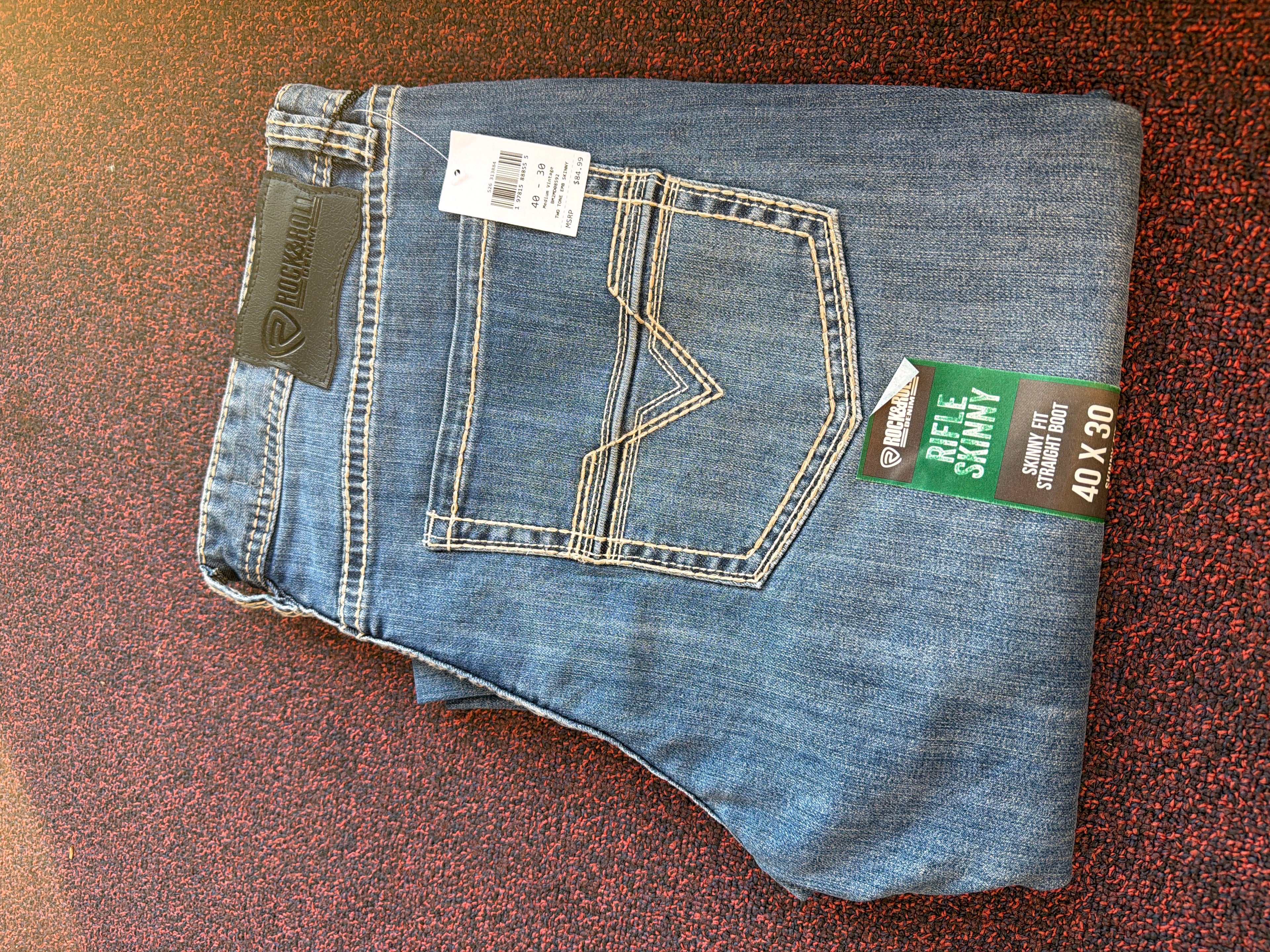 Rock & Roll Denim Jeans Rifle Skinny - BM2MD08592