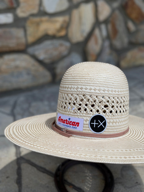 AMERICAN STRAW HAT - 7700 - OPEN AND FLAT - 41/4’ BRIM