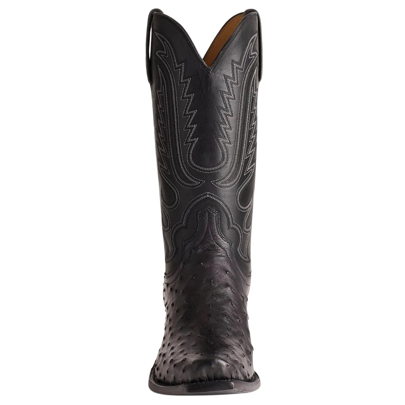 LUCCHESE Luke Black FQ Ostrich Men's Boot