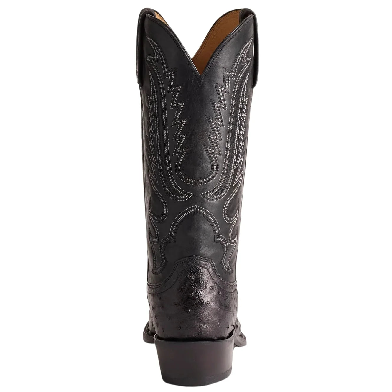 LUCCHESE Luke Black FQ Ostrich Men's Boot