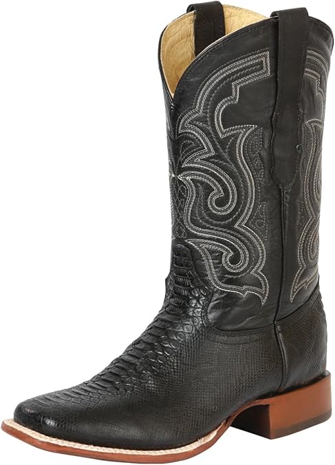 REYME BOOTS IMITA PYTHON (BLACK)