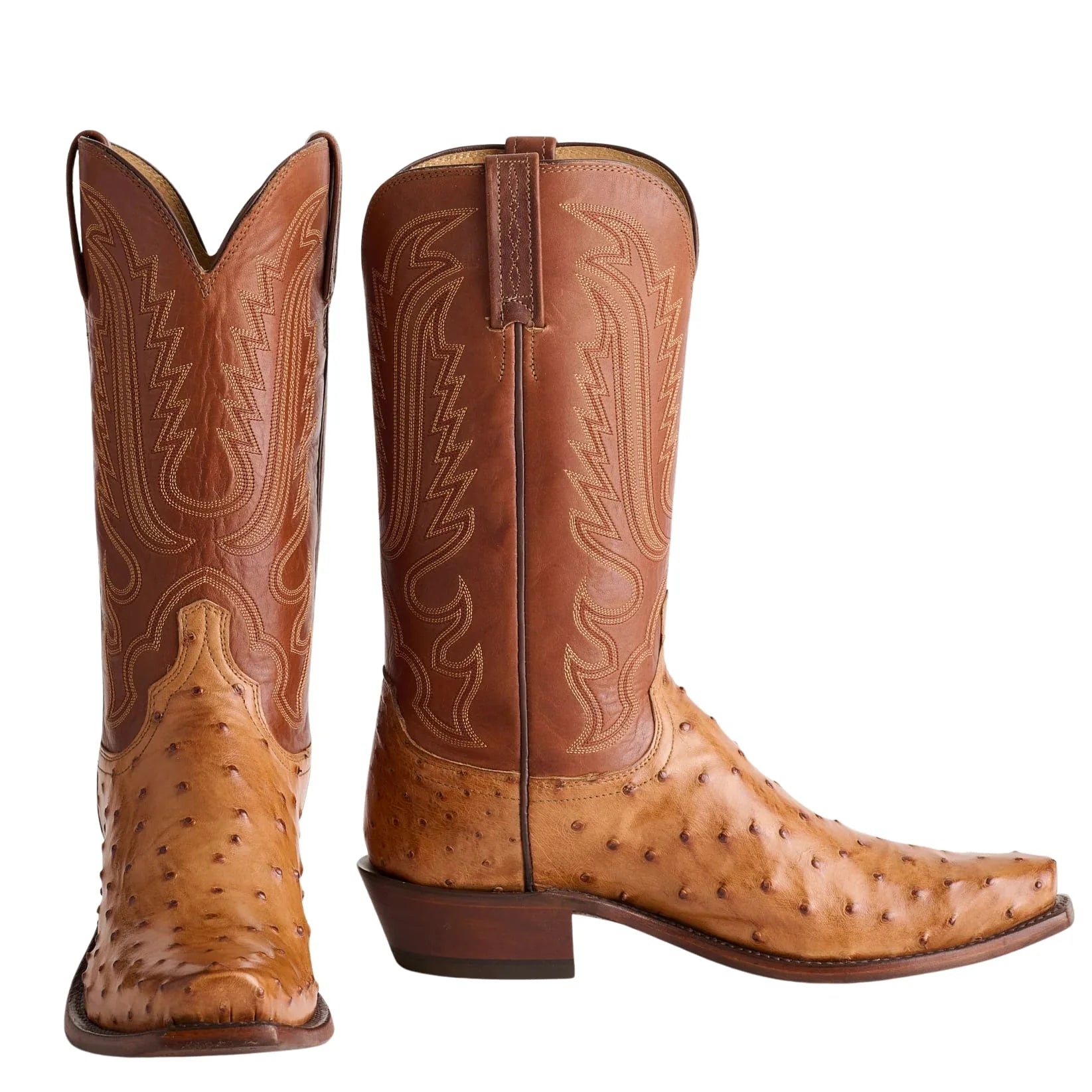 LUCCHESE Luke Barnwood FQ Ostrich Men's Boot