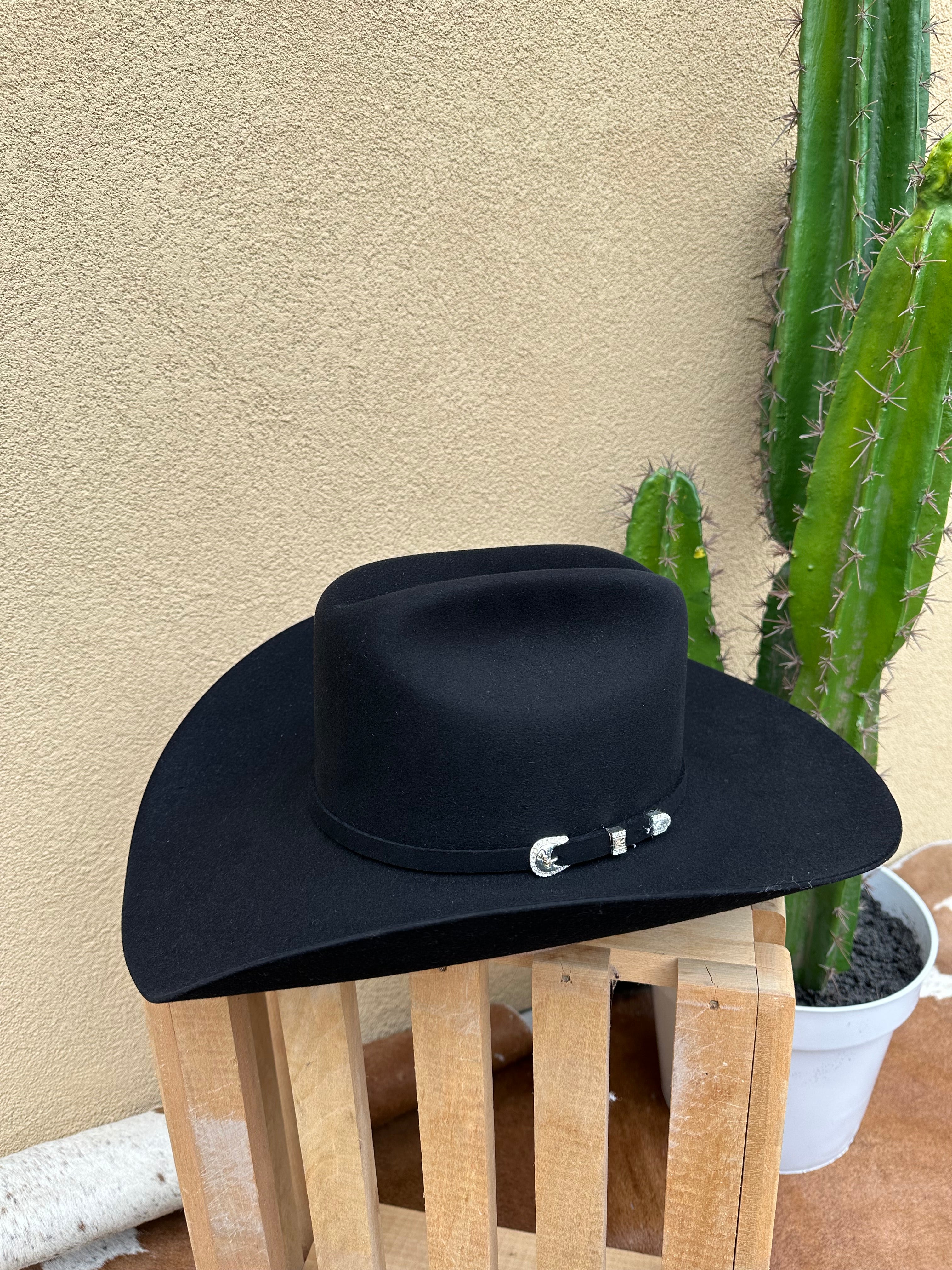 STETSON 10X - SHASTA - BLACK FUR FELT HAT