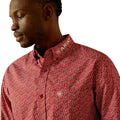 Ariat Men's Team Perl Red Fitted Button Down Shirt - 10062255