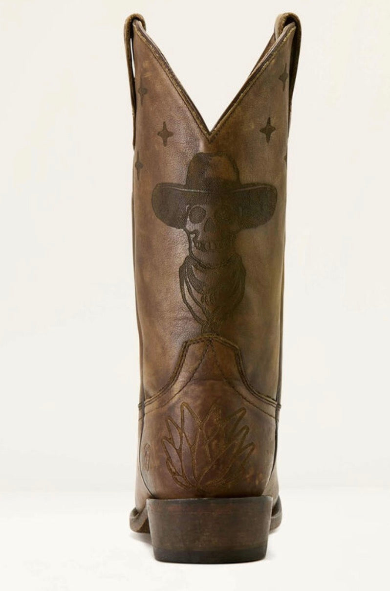 High Stepper Sendero Square Toe Western Boot - Stonewashed Brown - 10064049