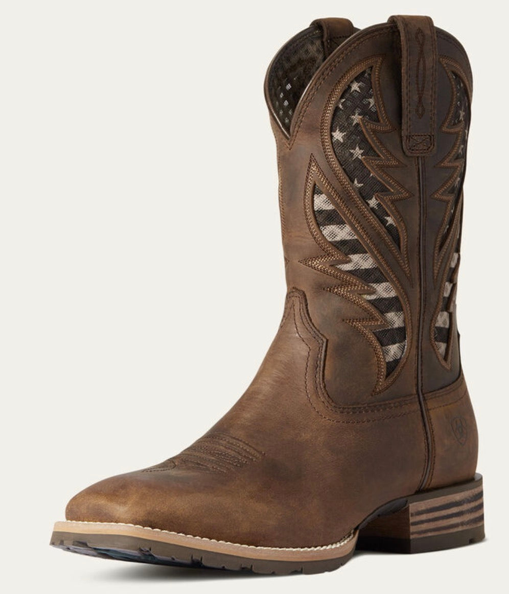 Hybrid VentTEK Western Boot - Distressed Brown - 10038340