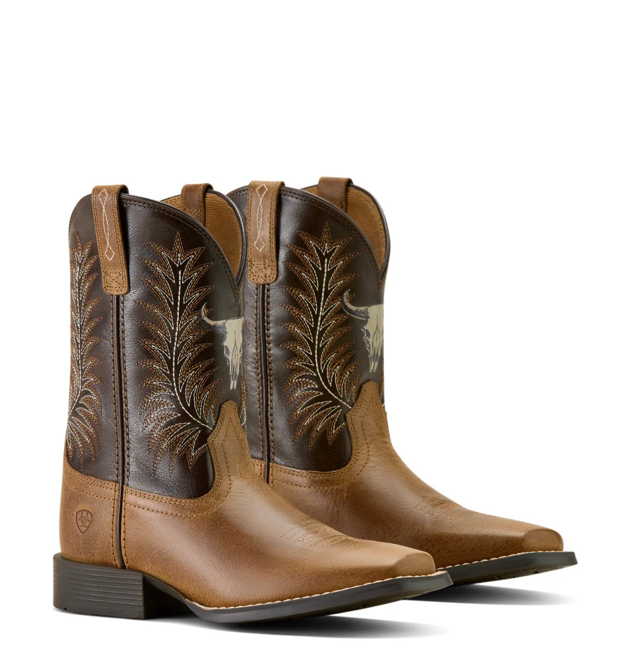 Ariat Stampede Wide Square Toe Western Boot - Desert Brown - 10063827