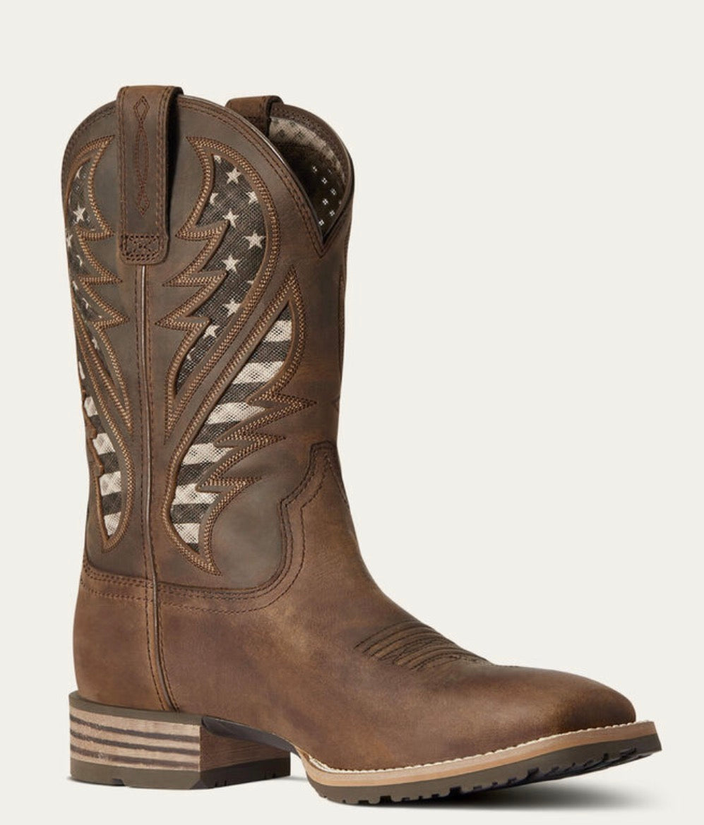 Hybrid VentTEK Western Boot - Distressed Brown - 10038340