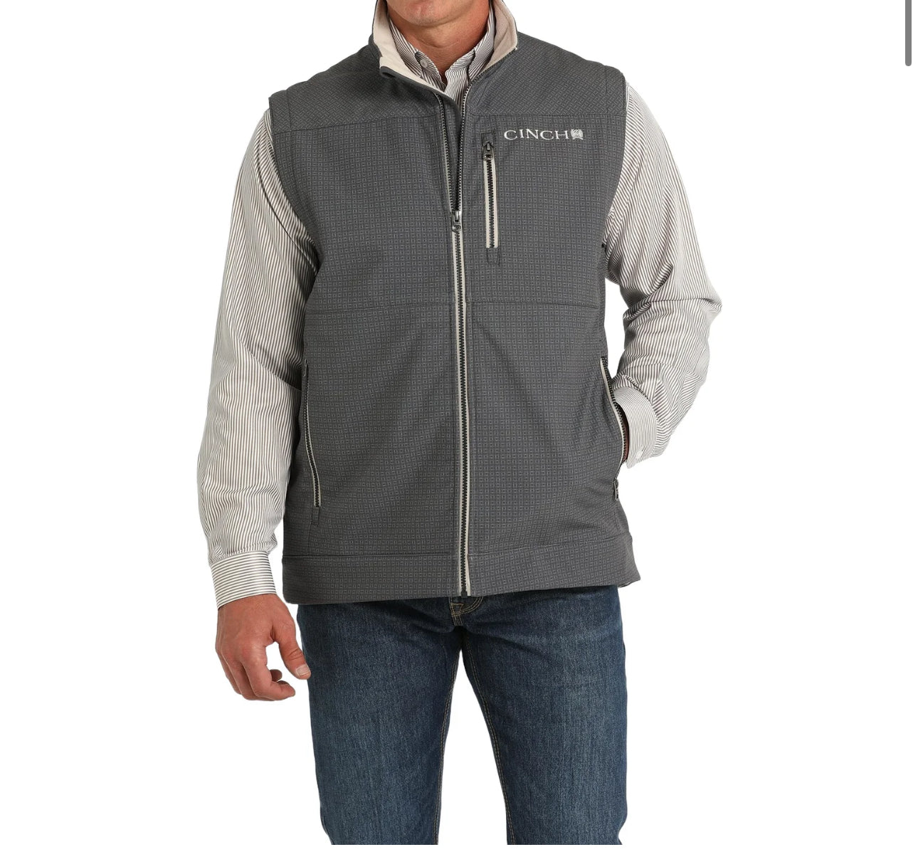 CINCH MENS - CONCEALED CARRY - GRAY BONDED VEST MWV1541008