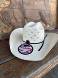 AMERICAN STRAW HAT 8120  PRESHAPED RANCHER CREASE/ DRILEX SWEATBAND