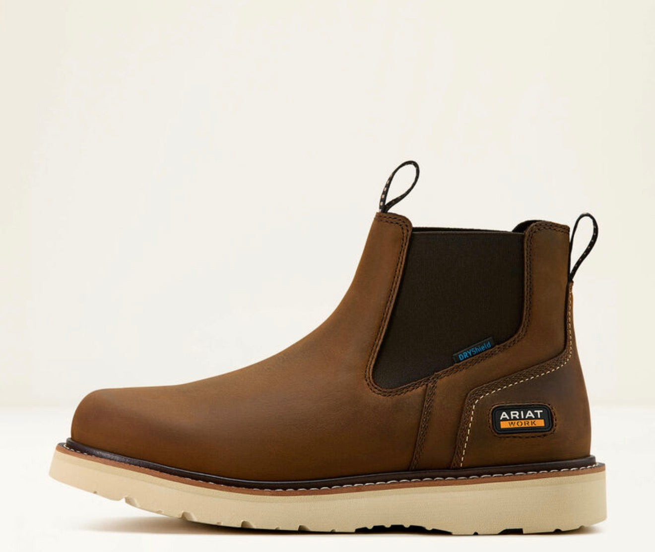 Rebar Wedge Chelsea Waterproof Work Boot - Destressed Brown - 10061116