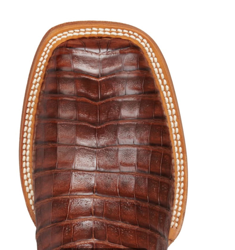 BLACK JACK “TOBACCO/CIGAR” CAIMAN BELLY COWBOY BOOT