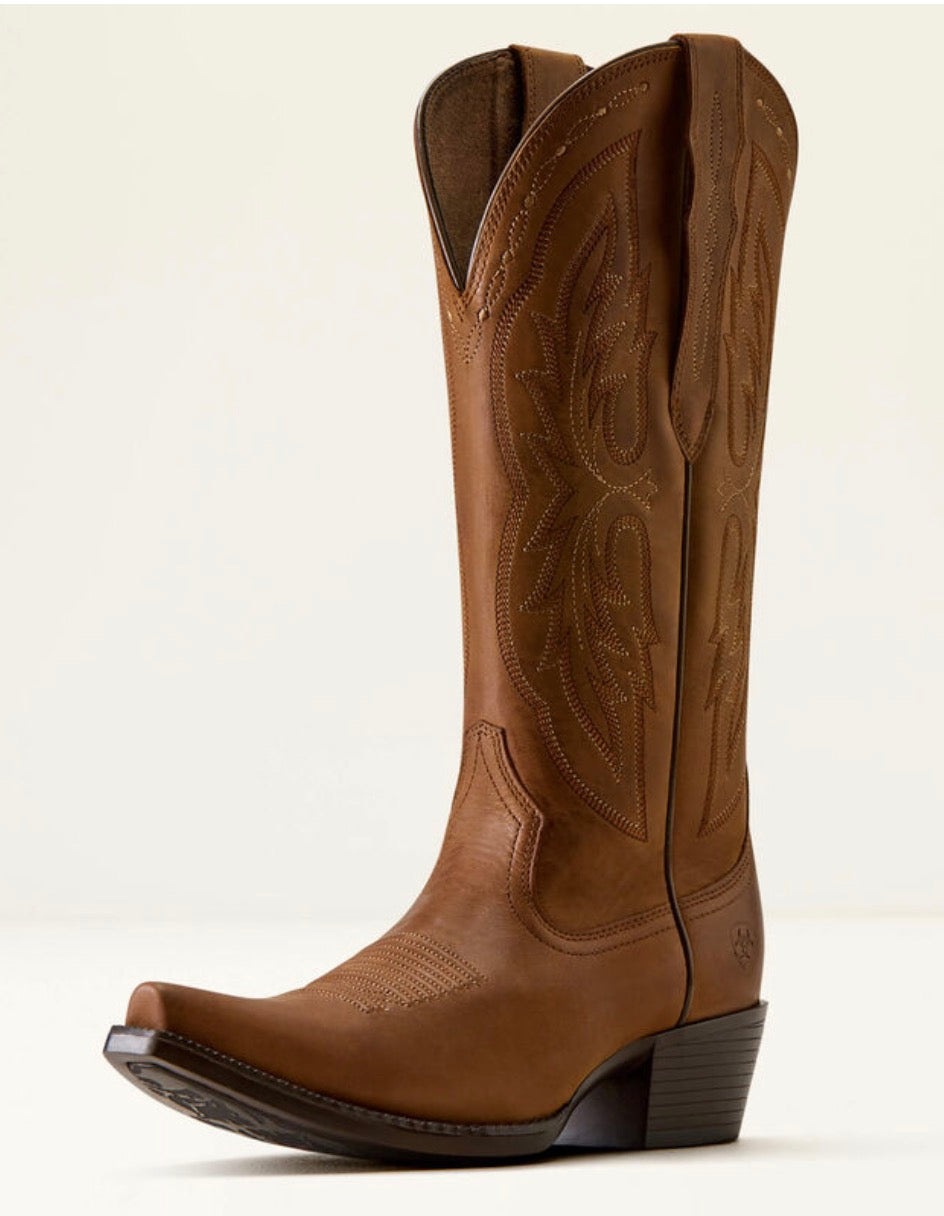 Heritage X Toe Elastic Wide Calf Western Boot -10036047