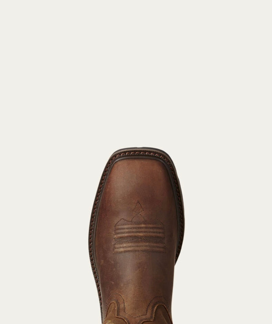 Groundbreaker Wide Square Toe Steel Toe Work Boot - BROWN - 10021108