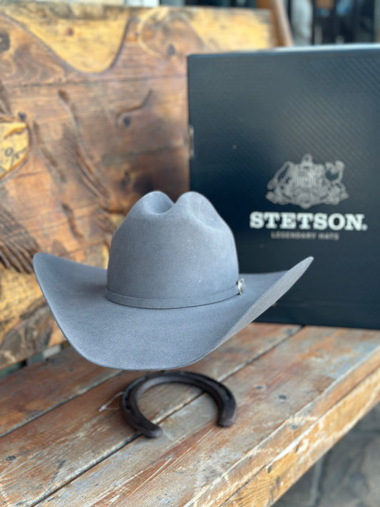 STETSON 10X “CHARCOAL” FUR FELT COWBOY HAT