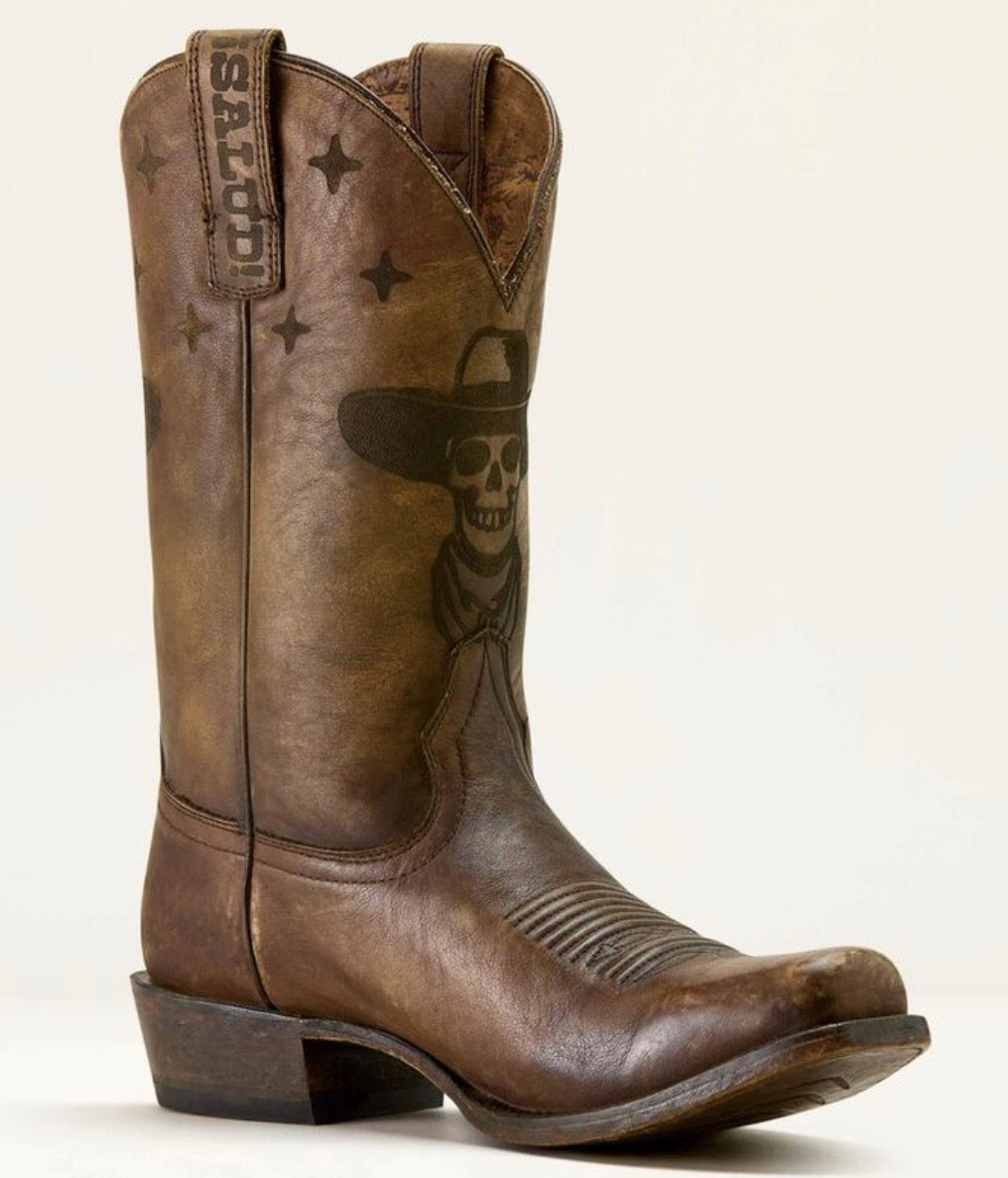 High Stepper Sendero Square Toe Western Boot - Stonewashed Brown - 10064049
