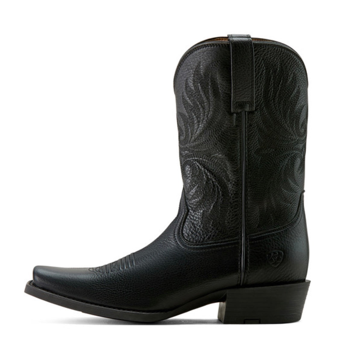 Sport Narrow Cutter Toe Cowboy Boot - Black Deertan - 10063960