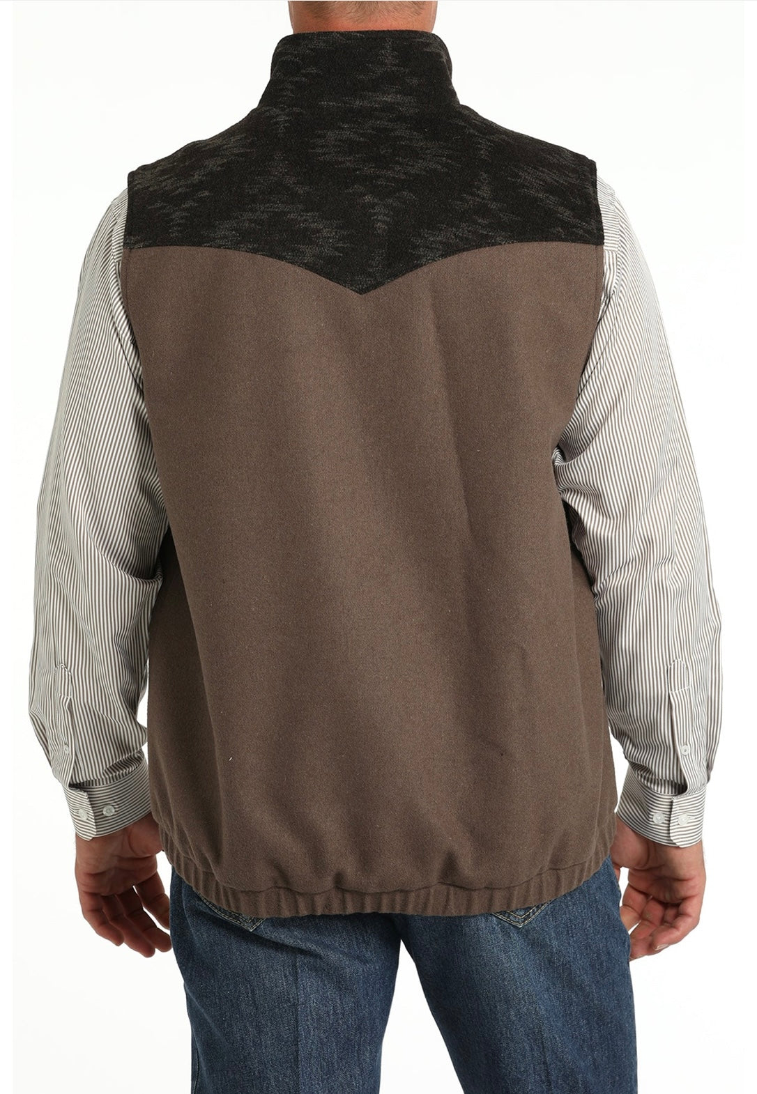 CINCH MEN’S - CONCEAL CARRY WOOL VEST - MWV1543011 BRN