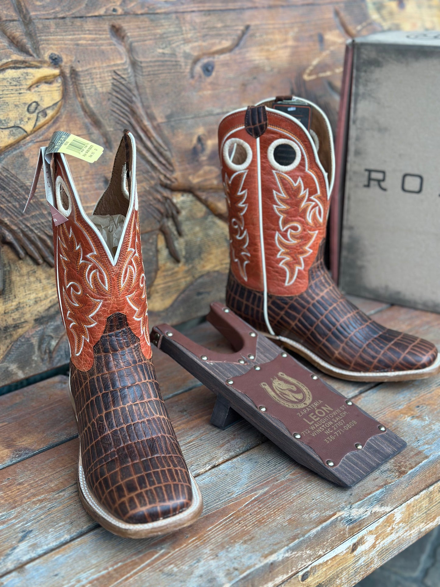 ROPER “CODY CAIMAN” CAIMAN BELLY PRINT COWBOY BOOT 09-020-7017-8761