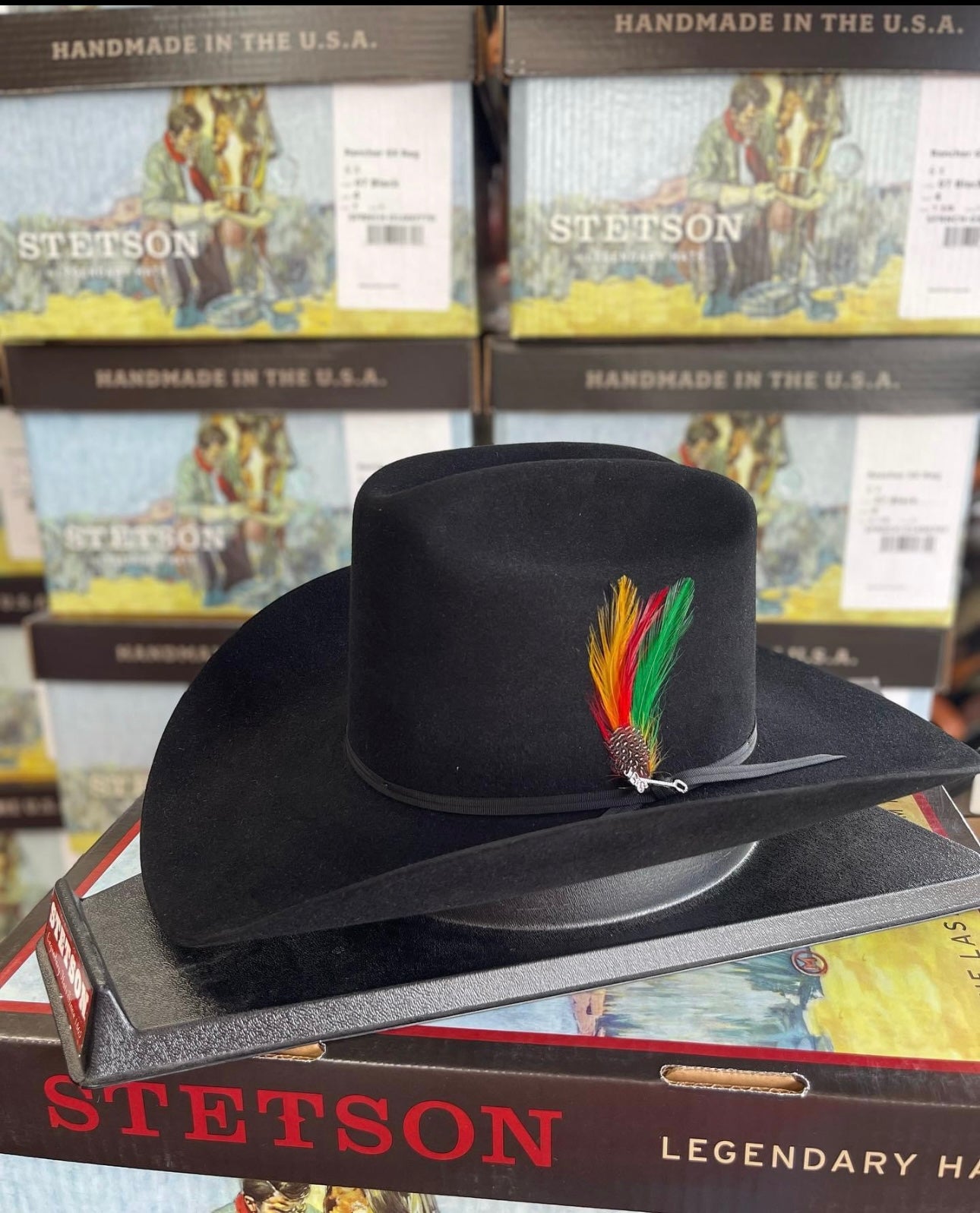STETSON 6X “Rancher“ Black Felt Hat
