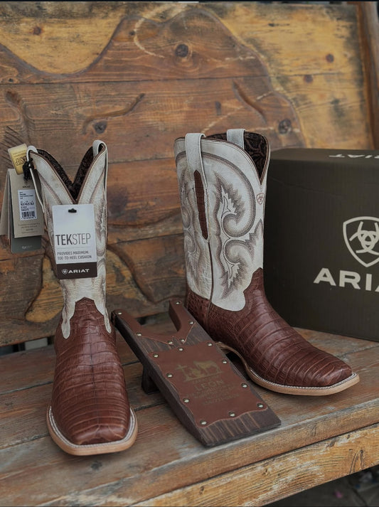 ARIAT “CLASSIC COLLEN“ WHISKEY CAIMAN COWBOY BOOT 10063773