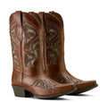 Ironside Square Toe Steel Toe Work Boot- Brown Croc Print -10063891