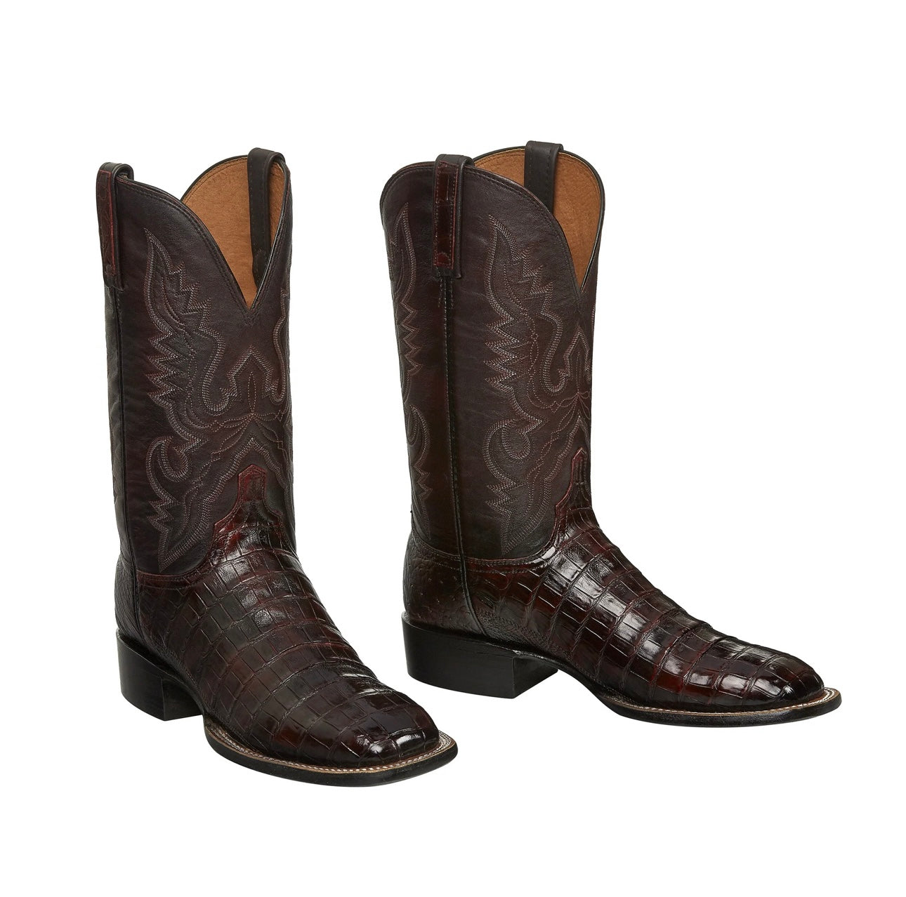 LUCCHESE “TRENT” Caiman/SM Ostrich Boots