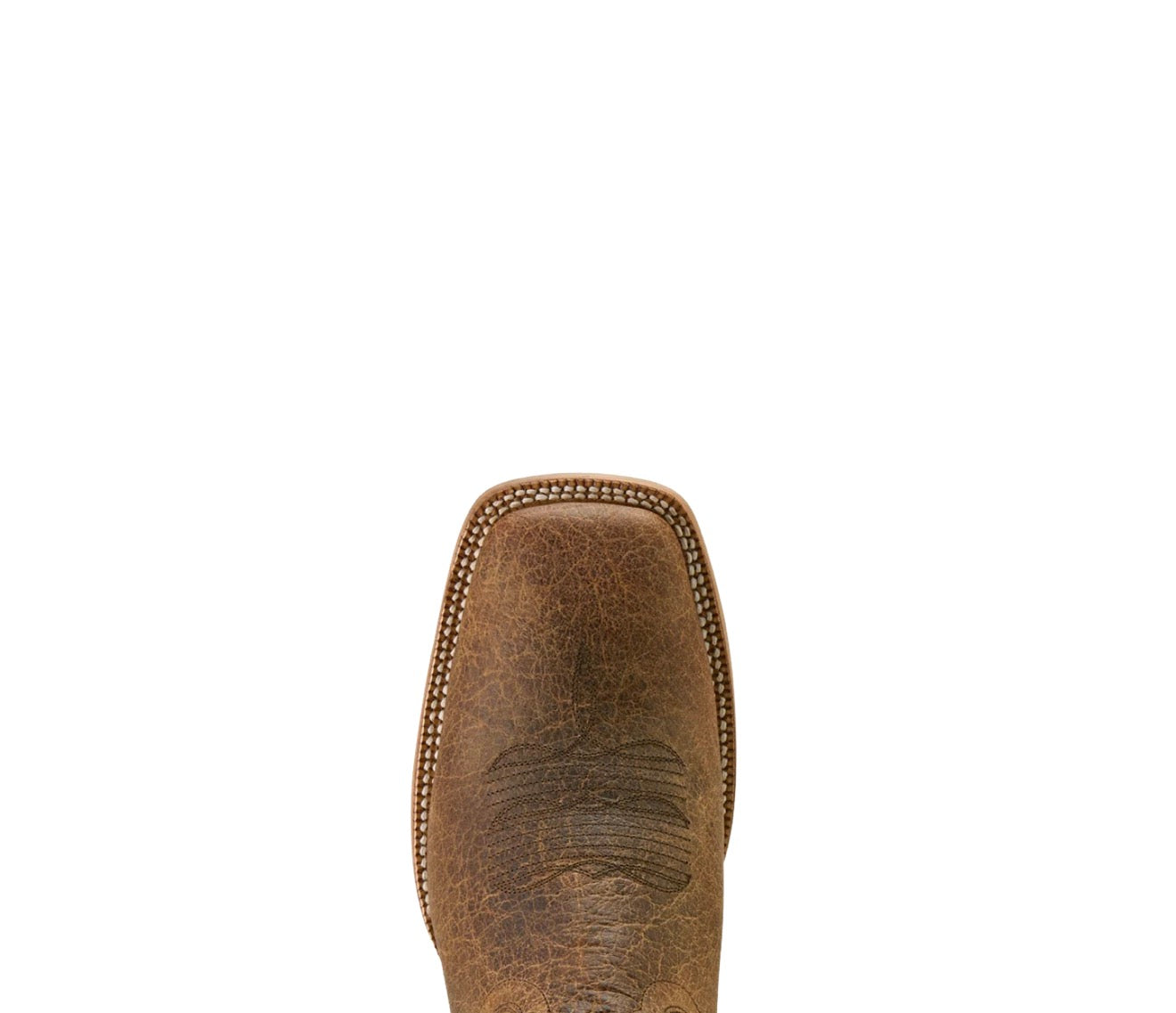Rock Ridge Wide Square Toe Western Boot - Saddle Brown  Bison - 10063783