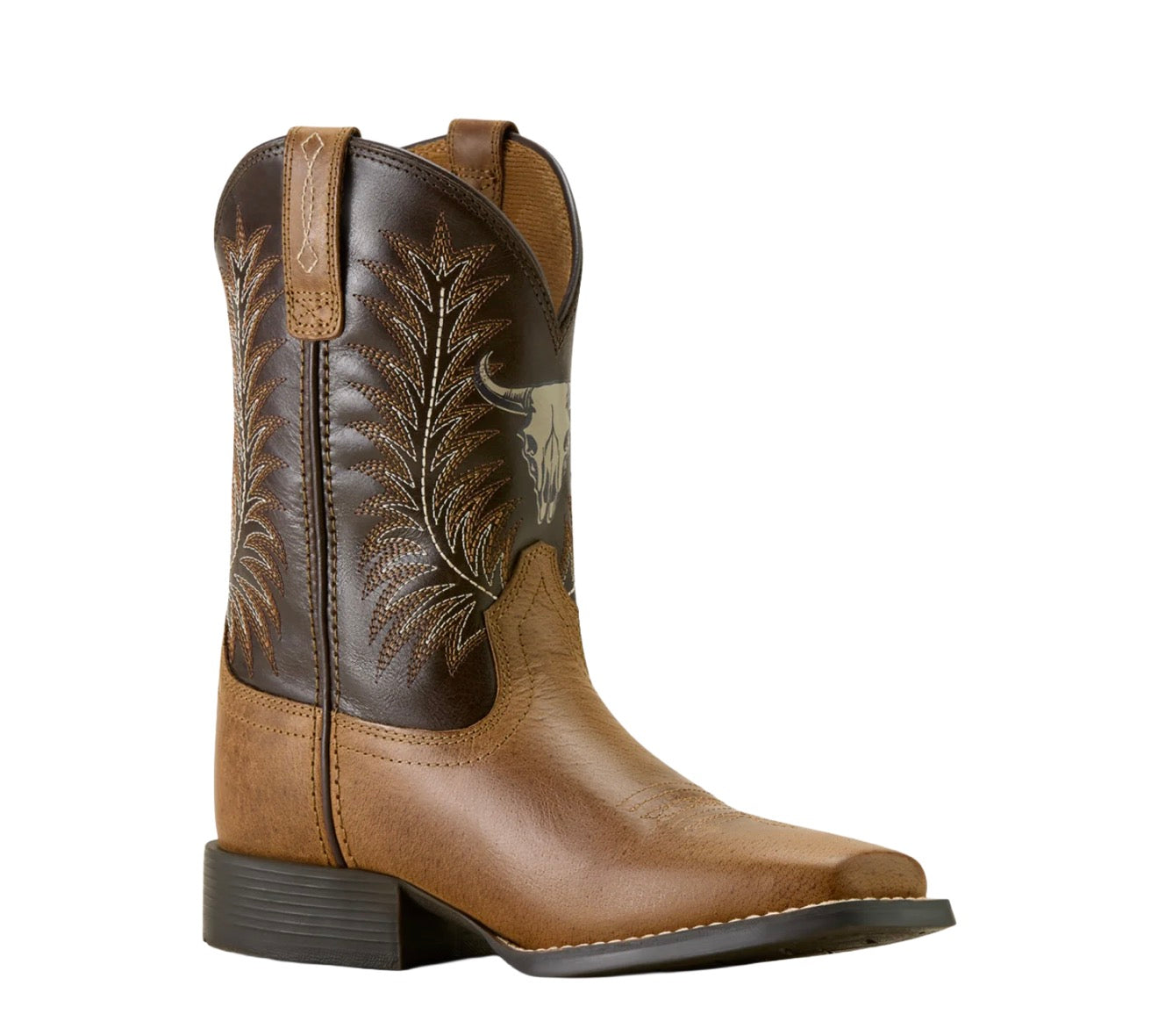 Ariat Stampede Wide Square Toe Western Boot - Desert Brown - 10063827