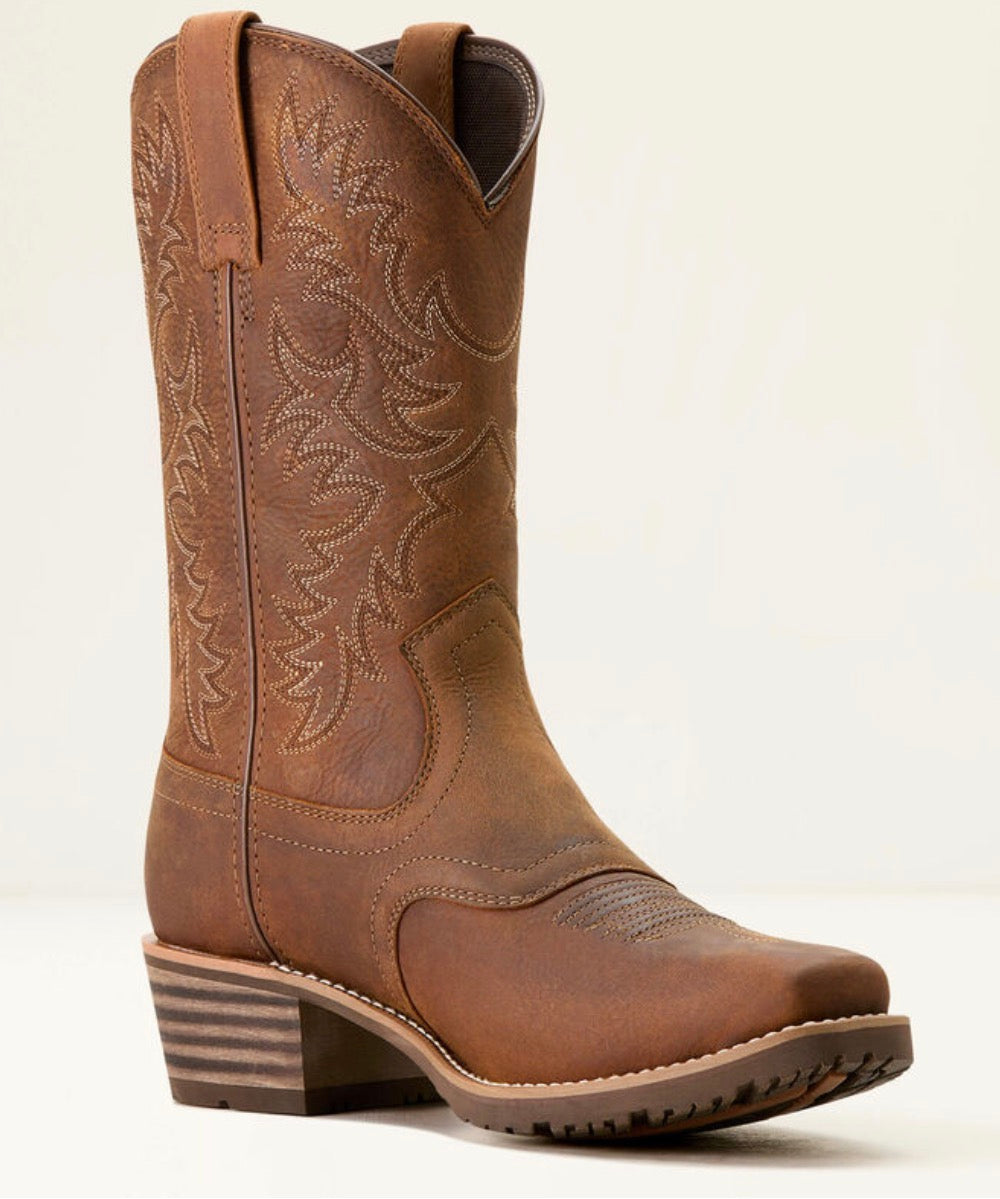 Hybrid Roughstock Square Toe Waterproof Cowboy Boot - Stratus Brown 
-10053577