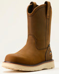Rebar Wedge Pull-On Waterproof Work Boot - Distressed Brown -10053612