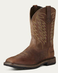Groundbreaker Wide Square Toe Steel Toe Work Boot - BROWN - 10021108