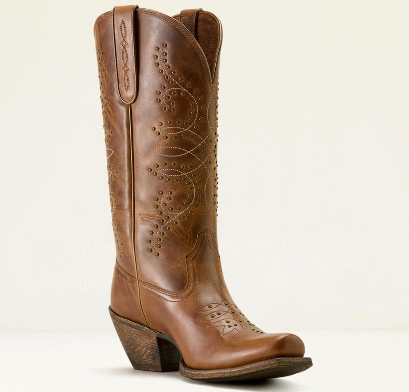 Madison Square Toe Western Boot - Wheat Brown - 10063857