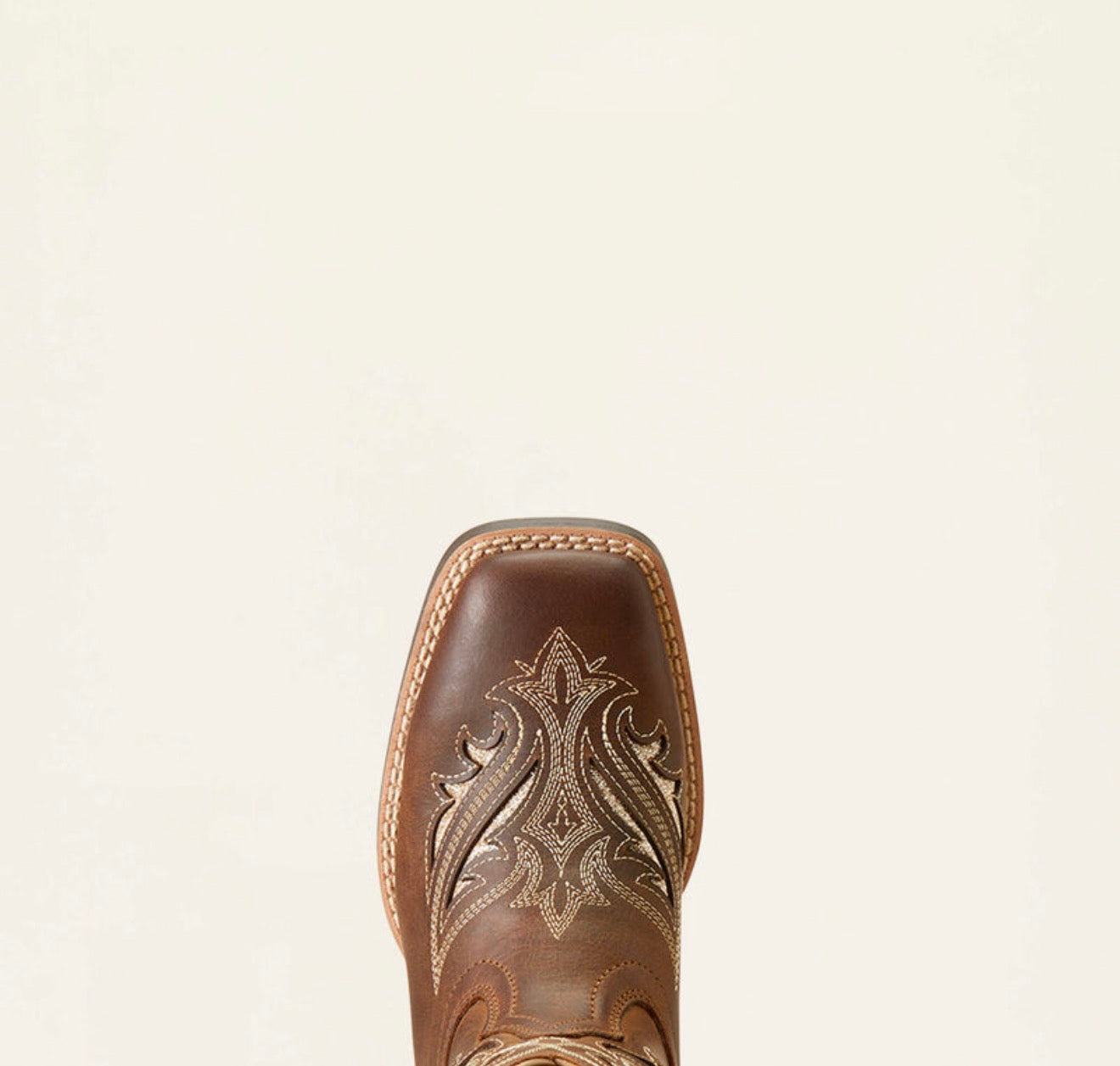 Western Big Rig Wide Square Toe Cowboy Boot - Distressed Brown - 10046884