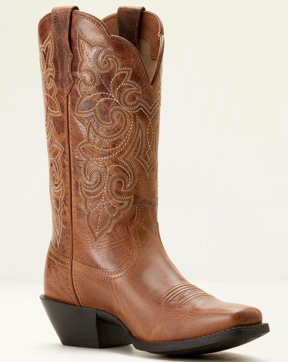 Ariat Ladies Round Up Ready - Russet Brown - Western Boot - 10053733