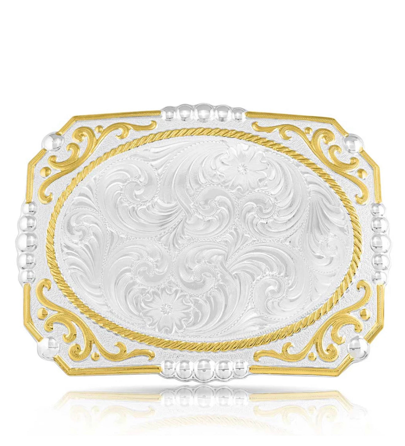 MONTANA SILVERSMITH 2 TONE COWBOY CAMEO BUCKLE 25815