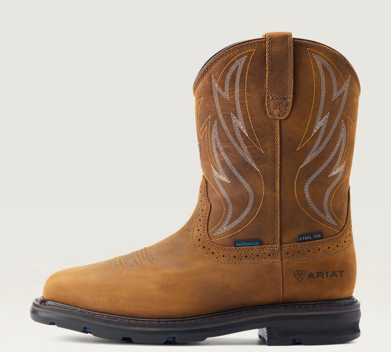 Sierra Shock Shield Waterproof Steel Toe Work Boot - Distress Brown - 10044544