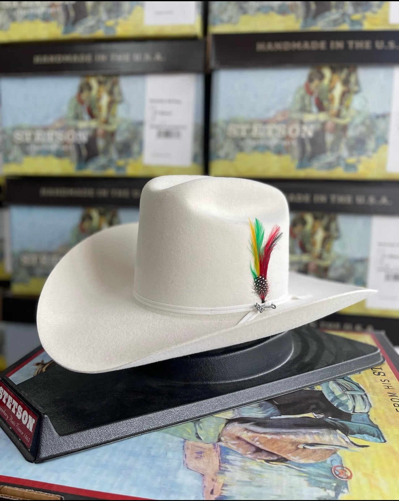 STETSON 6X “Rancher“ White Felt Hat